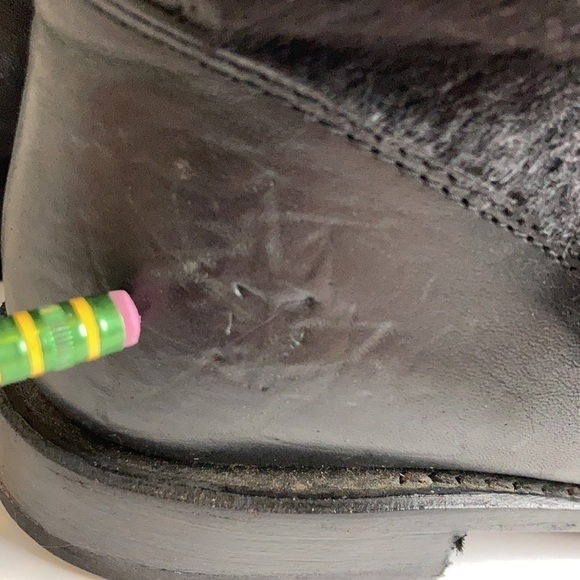 FRYE Veronica Leather Calf Hair Short Boot 6.5 Biker Western Y2K 90’s Grunge - Picture 8 of 16